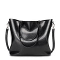 Retro Style Oil Wax Leather Patent Simple Portable Shoulder Messenger Bag