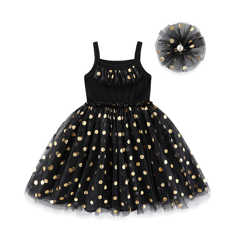 Girls Fashion Casual Halter Mesh Dresses