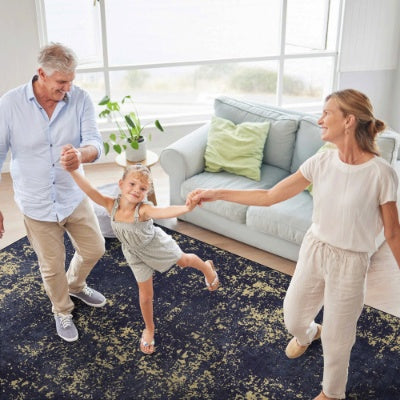 LOOM  LUXE 5x8 Area Rug For Bedroom, Washable Rug, Low-Pile, Non-Slip, Non-Shedding, Foldable, Kid Pet Friendly - Area Rugs For Living Room, Bedroom, Kitchen Wedding Gift
