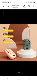 Portable Hanging Neck Fan Mini Cooling Waist Fans Bladeless USB Rechargeable Sports Cooler Fan for Outdoor Sports Travel